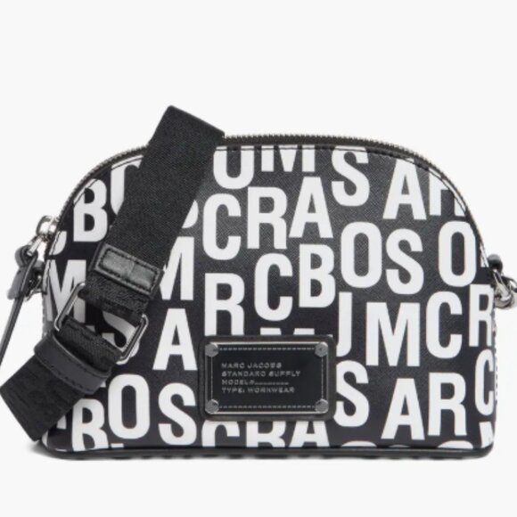 Marc Jacobs Jumbled Logo Dome Crossbody Bag NWOT - Picture 1 of 6
